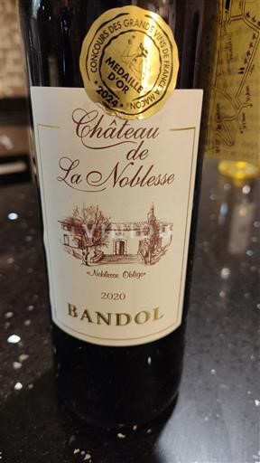 Provence Bandol Château La Noblesse 2020