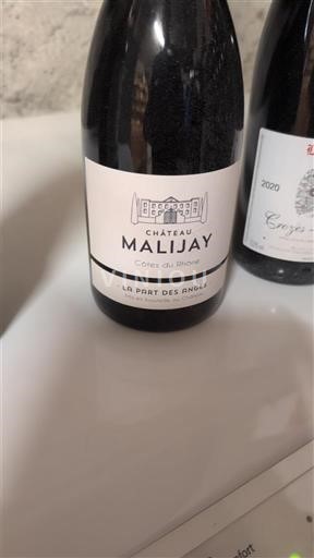Vallée du Rhône Côtes-du-rhône Château Malijay La Part des Anges 2017
