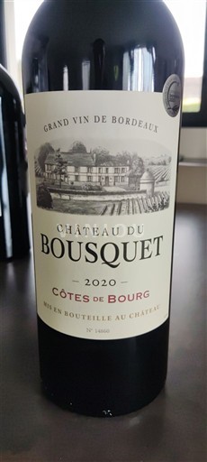 Bordeaux Côtes-de-bourg Chateau BOUSQUET 2020