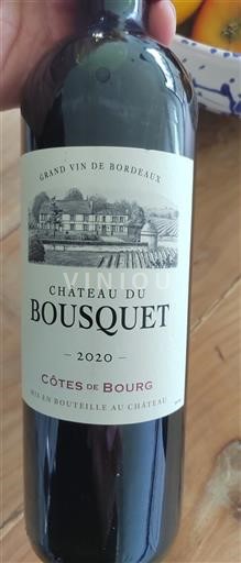 Bordeaux Côtes-de-bourg Chateau BOUSQUET 2020