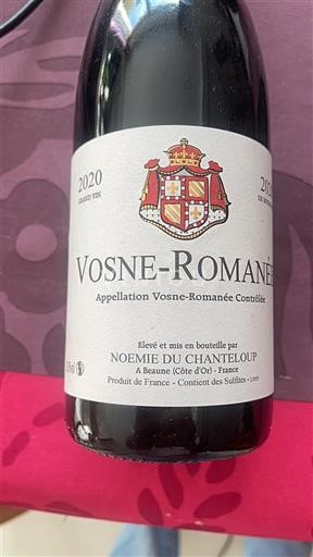 Borgoña Vosne-romanée Noémie du Chanteloup 2020