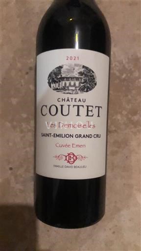 Bordeaux Saint-Émilion Grand Cru Château Coutet Emeri Les Demoiselles 2021