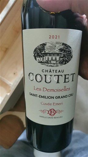 Bordeaux Saint-Émilion Grand Cru Château Coutet Emeri Les Demoiselles 2021
