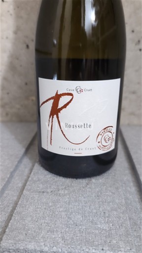 Wijnen Blanc sec Roussette Cave de Cruet 2023 Frankrijk Savoie en Bugey Roussette de Savoie AOC