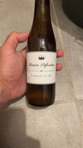 Sydväst Sudvästra Frankrike Maison Lafontan Vin Blanc Sec Bio 2025