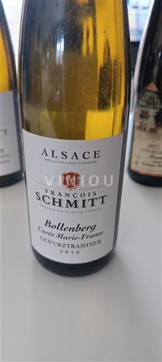 Alsacia François Schmitt Bollenberg Marie-France 2016