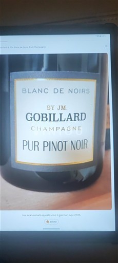 Champagne JM Gobillard Pur Pinot Noir Non Millésimé