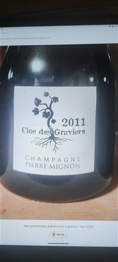 Champagne Pierre Mignon Clos des Graviers 2011