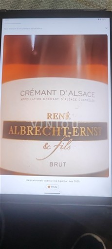 Alsace Alsace-kuohuviini Château René Albrecht-Ernst & Fils Ei vuosikertaa