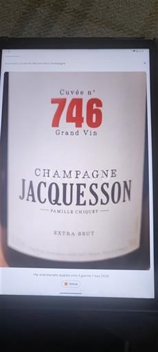 Samppanja Jacquesson n°746 Ei vuosikertaa