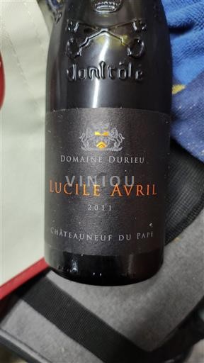 Vallée du Rhône Châteauneuf-du-pape Domaine Durieu Lucile Avril 2011