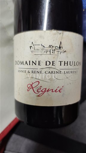 Beaujolais Régnié Domaine Thulon 2018