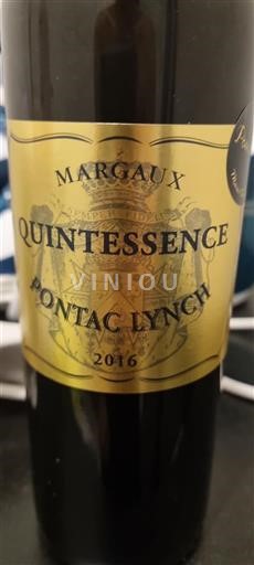 Bordeaux Margaux Château Pontac Lynch Quintessence 2016