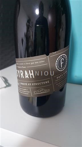 Languedoc y Rosellón País de Oc Fruité et Structuré Syrah Sin añada