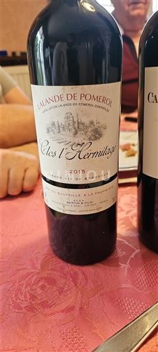 Bordeaux Lalande-de-Pomerol Clos l'Hermitage 2015