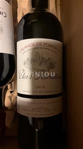 Burdeos Lalande-de-Pomerol Clos l'Hermitage 2015