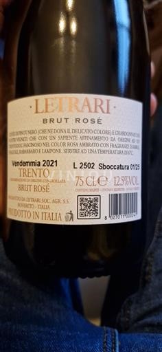 Tridentsko-Horní Adiže Letrari Brut Rosé 2021