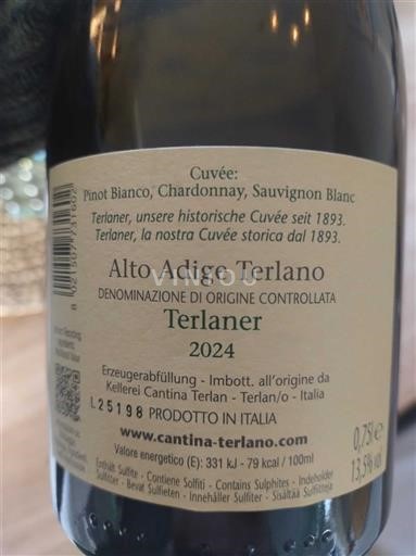 Trentino-Alto Adigio Alto Adigio Cantina Terlano Terlano Terlaner 2024