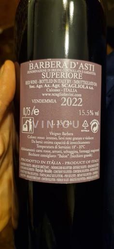 Piemonte Barbera d'Asti Scagliola Superiore 2022