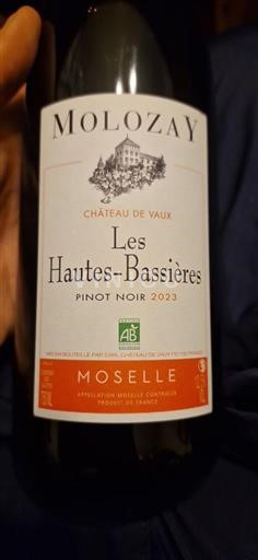 Lorraine Mosel Château Vaux Pinot nero Les Hautes-Bassières 2023