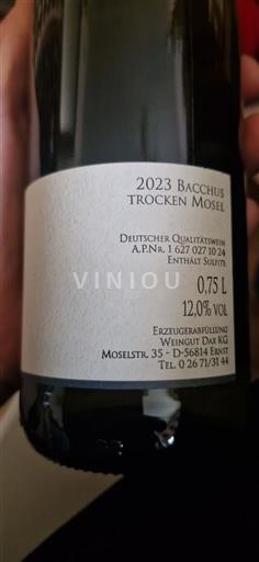 Mosela Weingut Dax KG Bacchus Trocken 2023