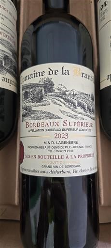 Bordeaux Bordeaux Supérieur Domaine La Brandille 2023 2023