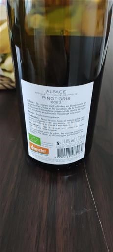 Alsace Château Humbrecht 1619 Pinot Gris 2023