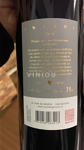 Genève Không được chỉ định La Cave de Genève Infini 2020