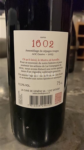 Genève Không được chỉ định La Cave de Genève 1602 2023