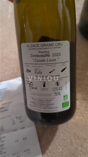 Alsasko Nespecifikováno Grand Cru Domaine Fleck Louis 2023