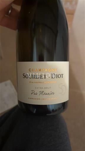 Šampanja Šampanjec Sourdet-Diot Extra Brut Pur Meunier Neleten.
