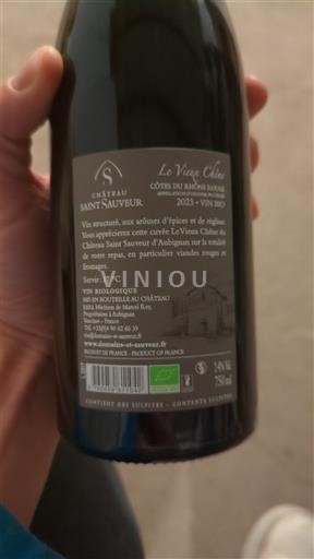 Údolí Rhôny Côtes-du-Rhône Château Saint Sauveur Le Vieux Chêne 2023
