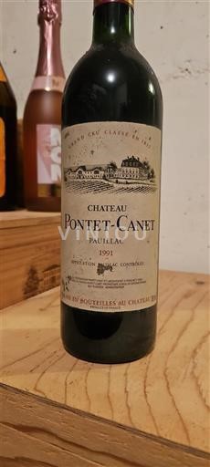 Bordeaux Pauillac Château Pontet-Canet Grand Cru Classé en 1855 1991
