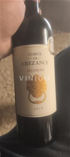 South West Madiran Comte de Grezance 2019