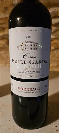 Bordeaux Château Belle-Garde 2018
