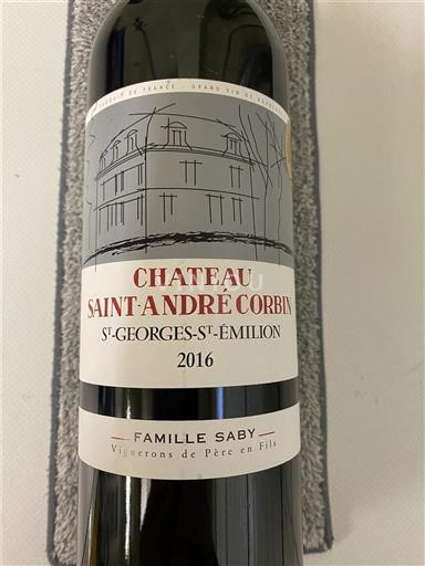 Bordeaux Saint-Georges-Saint-Émilion Château Saint André Corbin 2016