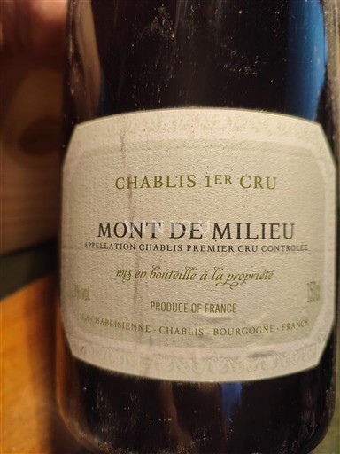 Burgundy Chablis Premier Cru La Chablisienne Mont de Milieu 2005