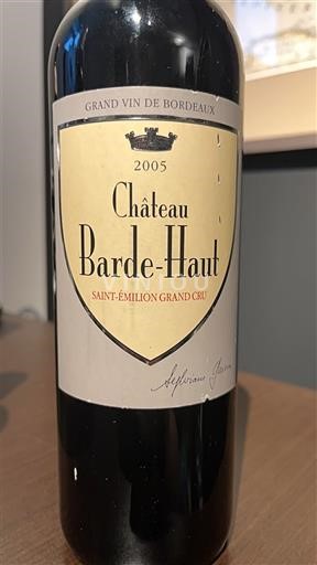 Bordeaux Saint-Émilion Grand Cru Château Barde-Haut 2005