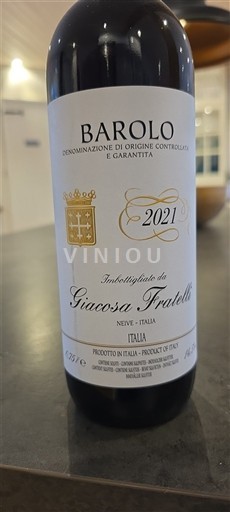 Piemonte Barolo Giacosa Fratelli 2021