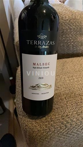 Mendoza Terrazas de los Andes Malbec High Altitude Vineyards 2020