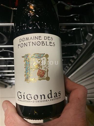 Rhônen laakso Gigondas Domaine Des Fontnobles Ei vuosikertaa