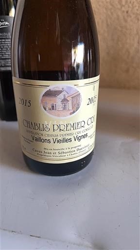 Burgundy Chablis Premier Cru Jean et Sébastien Dampt Vaillons Vieilles Vignes 2015