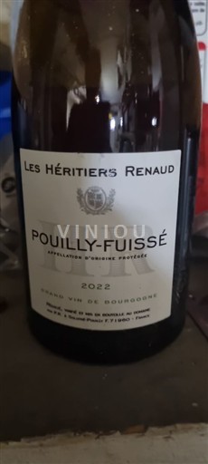 Borgoña Pouilly-fuissé Les Héritiers Renaud Les Héritiers Renaud Pouilly-Fuissé 2022
