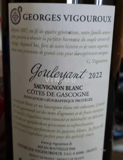 Tây Nam Côtes de Gascogne Georges Vigouroux Gouleyant 2022