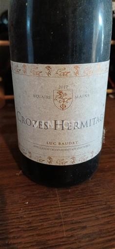 Rhônetal Crozes-Hermitage Luc Baudet Aquare Mains 2017