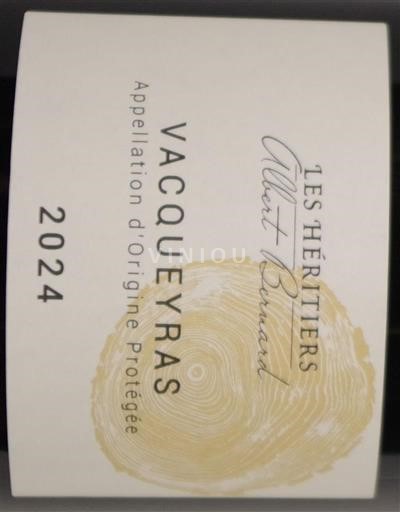 Rhône-dalen Vacqueyras Les Héritiers Albert Bernard 2024