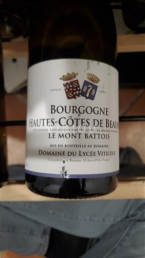 Burgundi Beaunen Ylämaat Domaine Lycée Viticole Le Mont Battois 2023