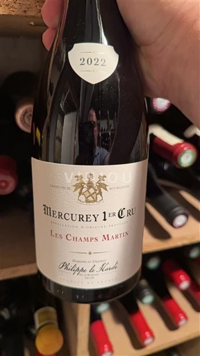 Burgundija Mercurey Premier Cru Philippe le Hardi Les Champs Martin 2022