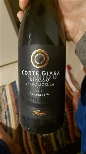 Vénétie Valpolicella Ripasso Corte Giara La Groletta 2019