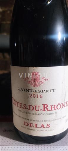 Rhône-dalen Côtes-du-Rhône Delas Saint-Esprit 2016